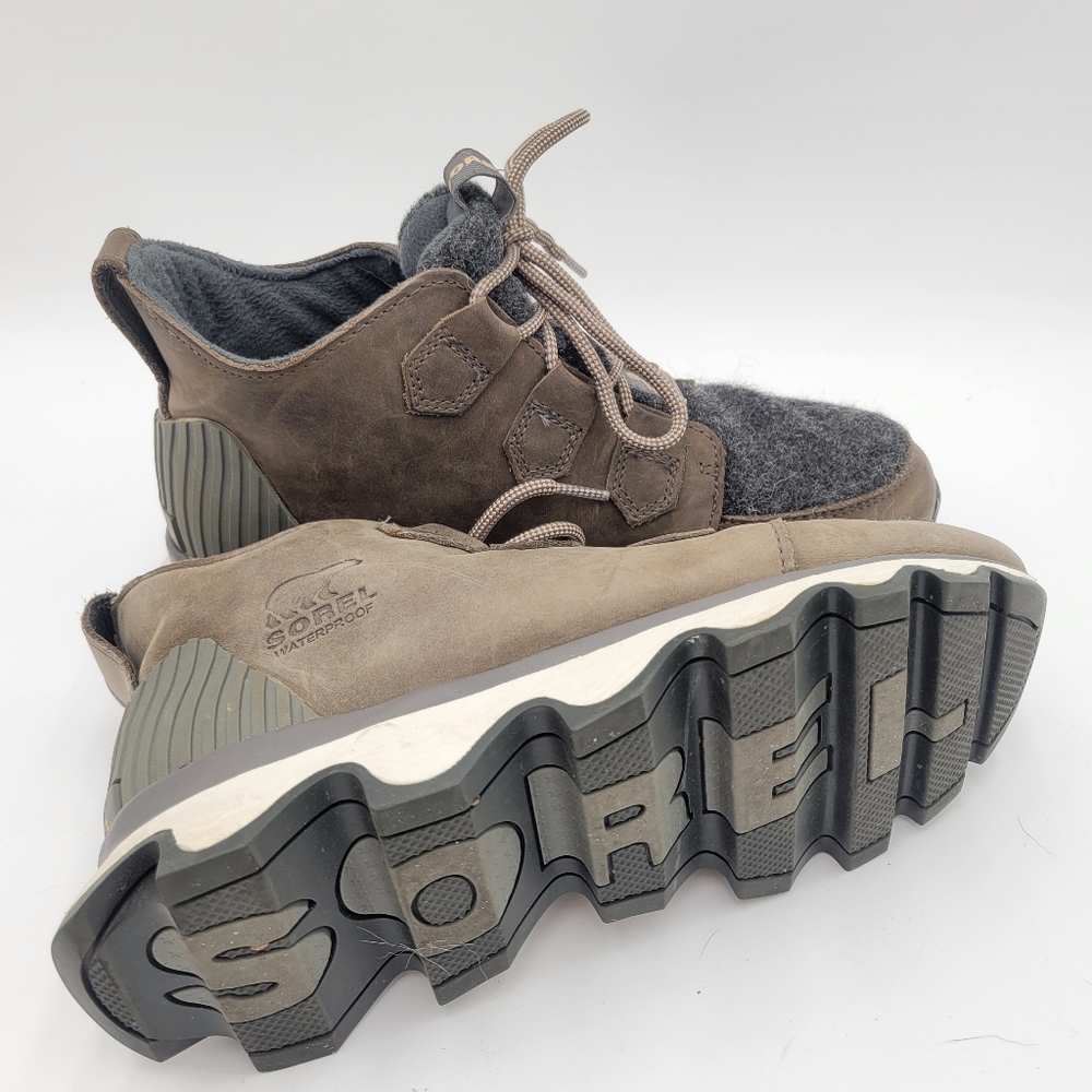 Sorel Kinetic Caribou Lace Up Booties size 7.5 Waterproof - Picture 6 of 7